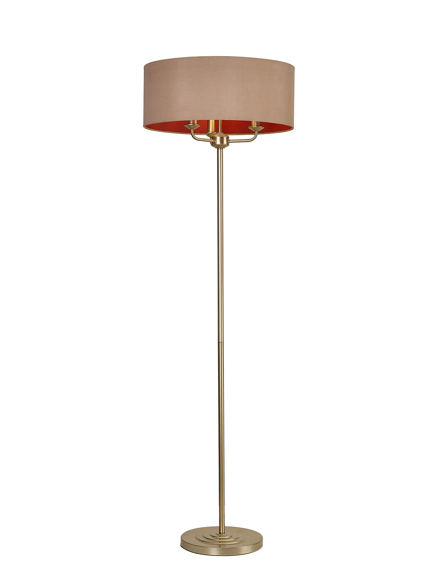 Banyan 45cm 3 Light Floor Lamp Champagne Gold; Antique Gold